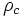 \rho_c\,